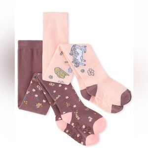 🩷 Toddler Girls Horse Tights 3-Pack - Multi-cir NWT‼️FINAL SALE